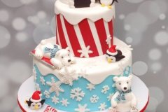 First_Birthday_winter_wonderland_cake