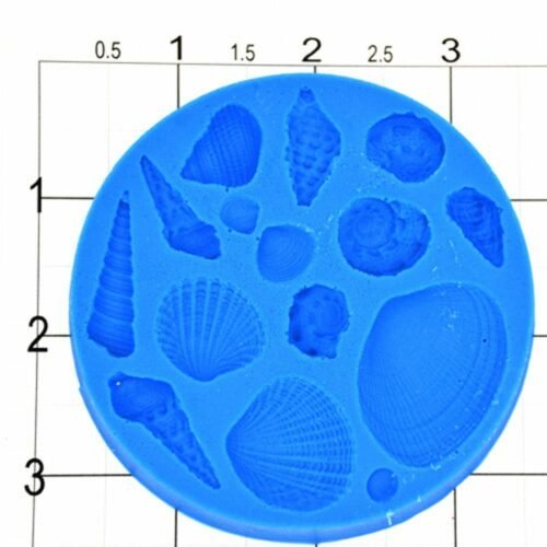 Sea Shells Assortment Silicone Mold, 15 Cav