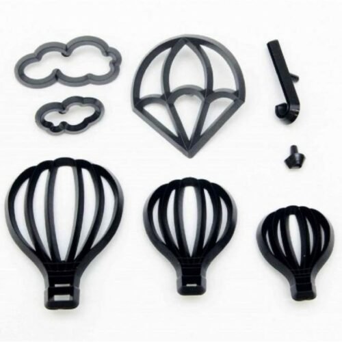 Hot Air Ballon Silhouette Fondant Cutter Set