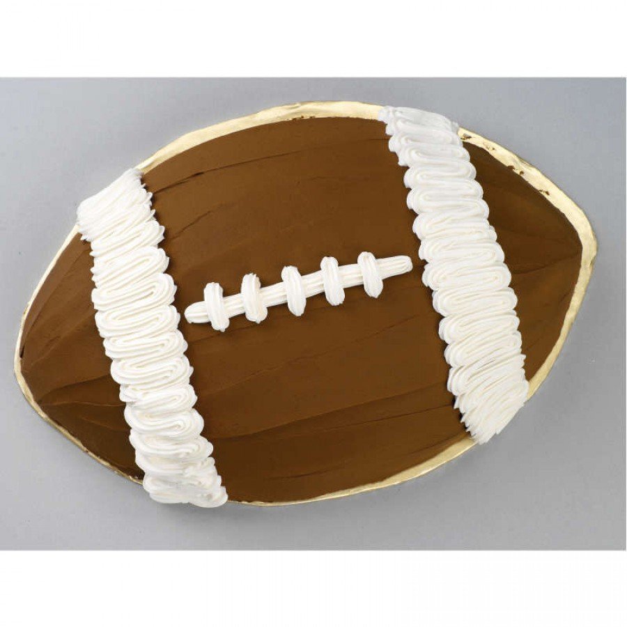 Football shaped cake pan deals