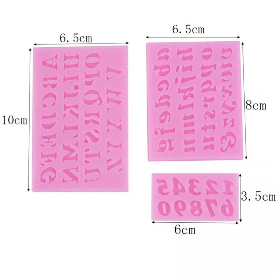 Fondant Letters and Numbers 