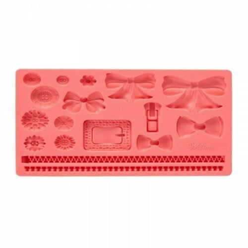 Bows & Buttons Fondant Gumpaste Silicone Mold