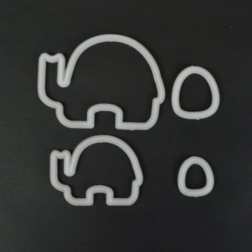 Mummy And Baby Elephant Cutter By FMM