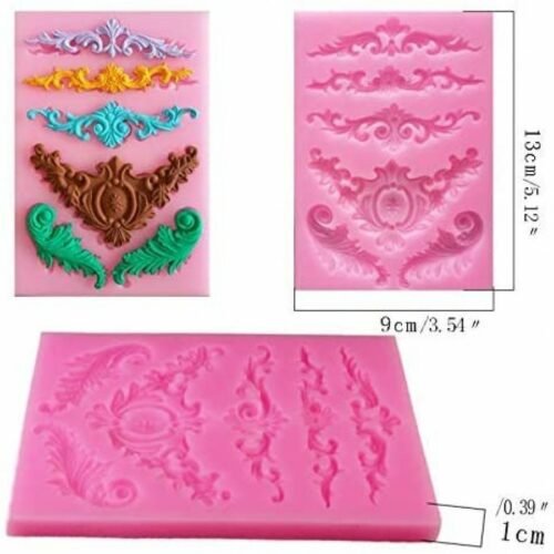 Royal Lace baroque scroll Silicone Mold