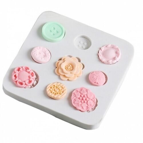 Flower Button Silicone Mold