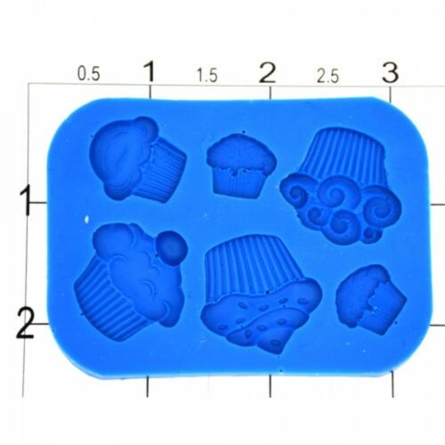 Cupcake Silicone Mold, 6 Cav