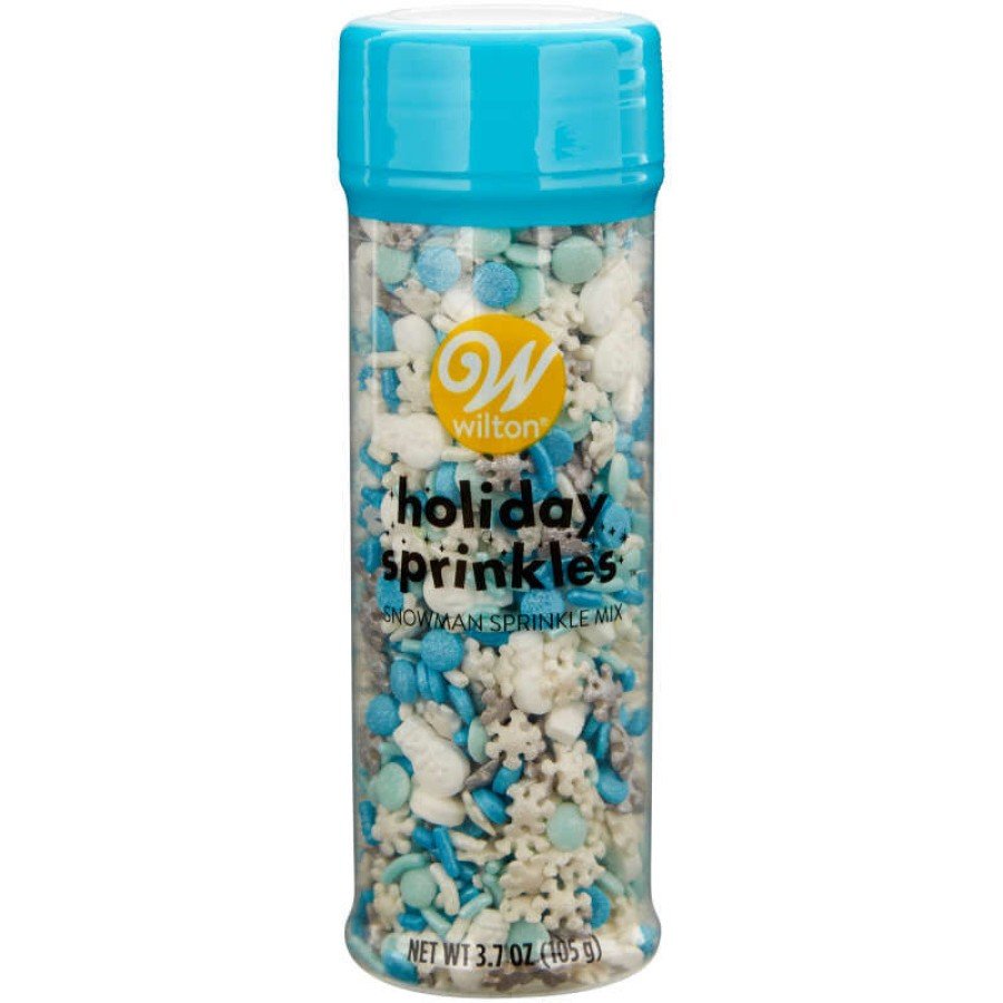 Winter Snowflake and Snowman Holiday Sprinkle Mix, 3.7 oz. - Mia