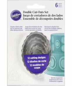Wilton STAR Fondant Double Cut Outs 6 Piece Set Cake Decoration New in Package 
