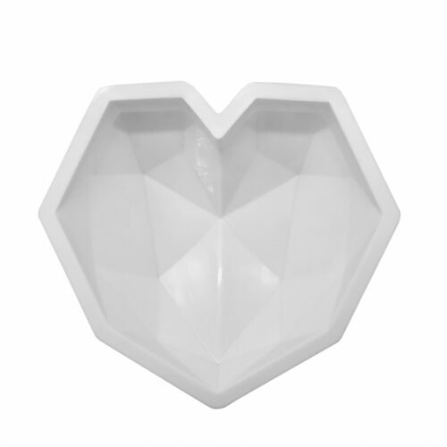 Large Geometric Diamond Heart Silicone Mold