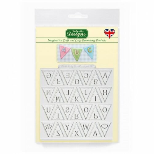Bunting Alphabet SIlicone Mold