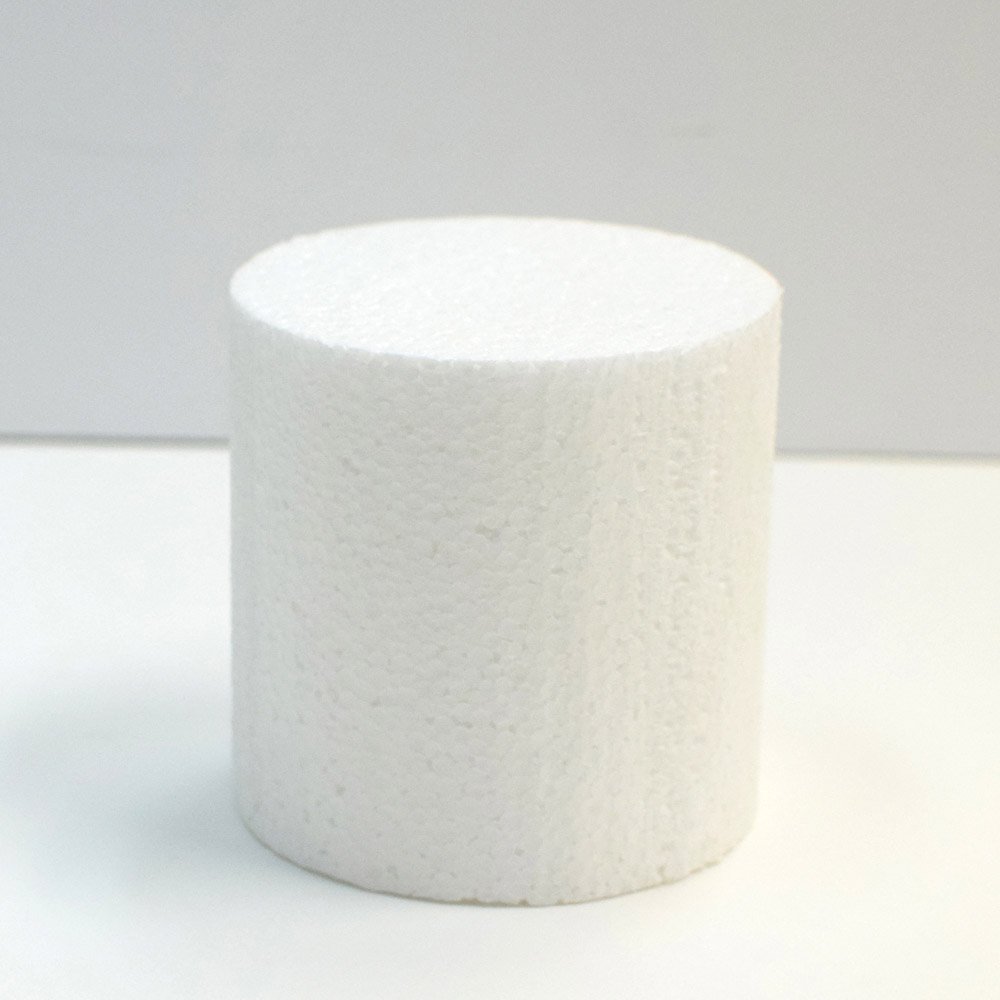 Styrofoam Round Cake Dummy, 6 x 4