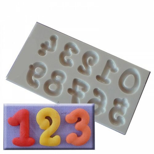 Cartoon Numbers Silicone Mold
