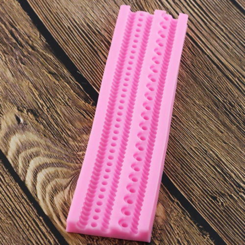 Pearl Chain Cake Border Silicone Molds