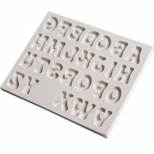 Chubby Uppercase Letters Silicone Mold
