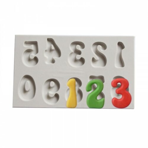 Chubby Numbers Silicone Mold