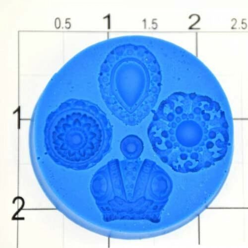 Crowns And Buttons Silicone Mold