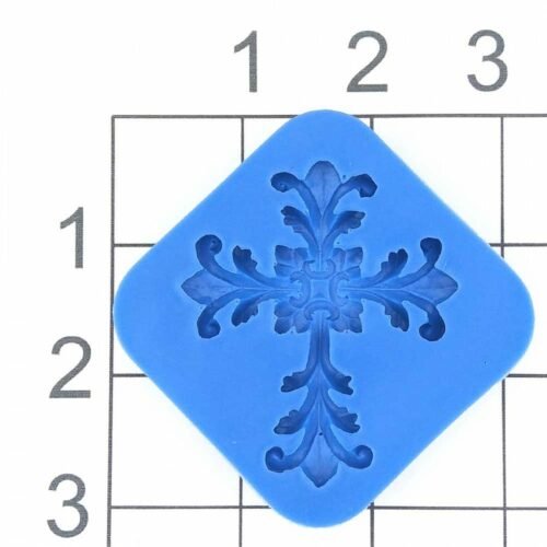 Baroque Cross Silicone Mold, 2-1/2 inch