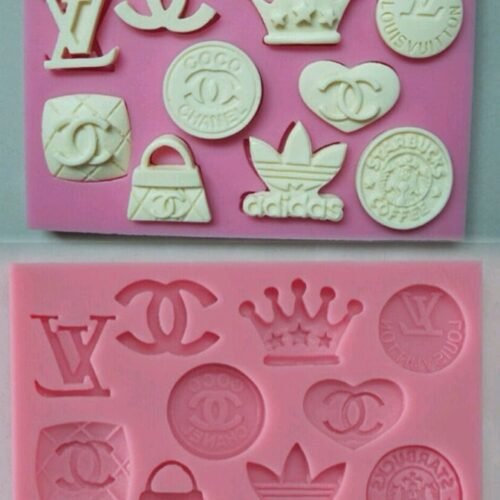 Designer Logo Silicone Mold 10 Cavity