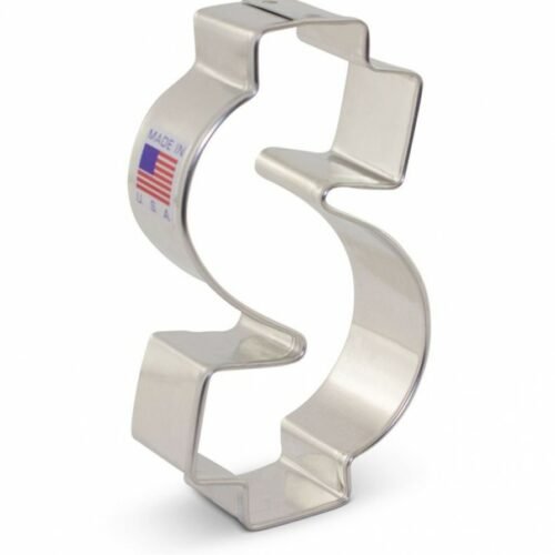 Dollar $ sign Cookie Cutter