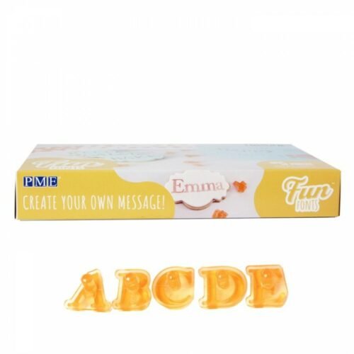 PME Alphabet Upper and Lower Case Fun Fonts, Letter Stamping Set, Collection 2