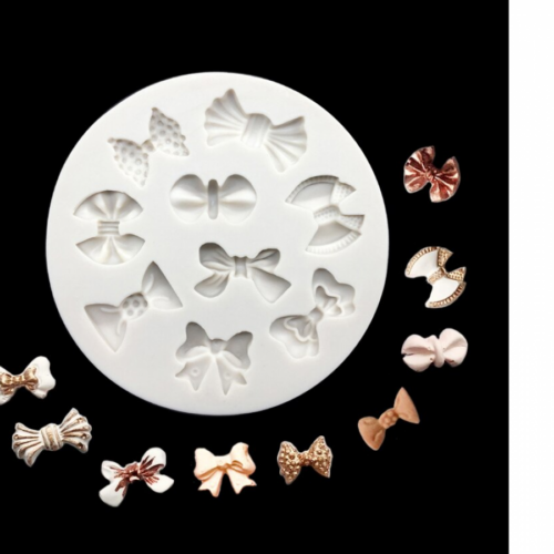Multiple Bow Silicone Fondant Mold
