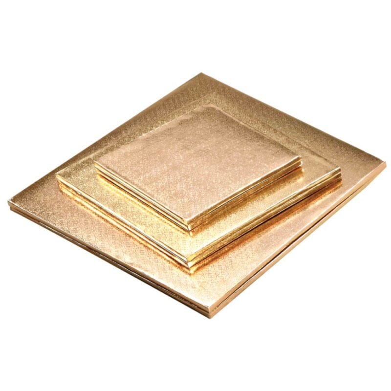 Gold Square Cake Drum 12 X 12 Inches Mia Cake House