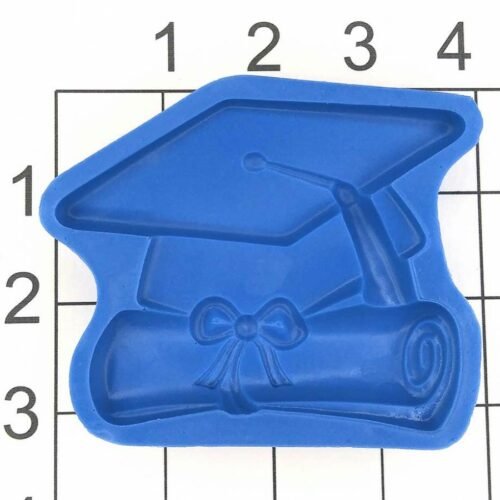 Large Graduation Cap and Diploma Silicone mold