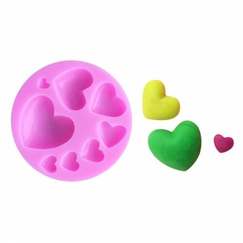 Hearts Silicone Mold 8 Cavity