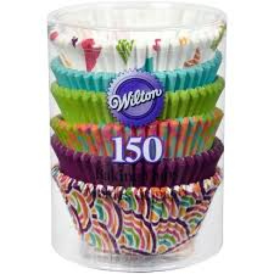 Rainbow Cupcake Liners, 150-Count