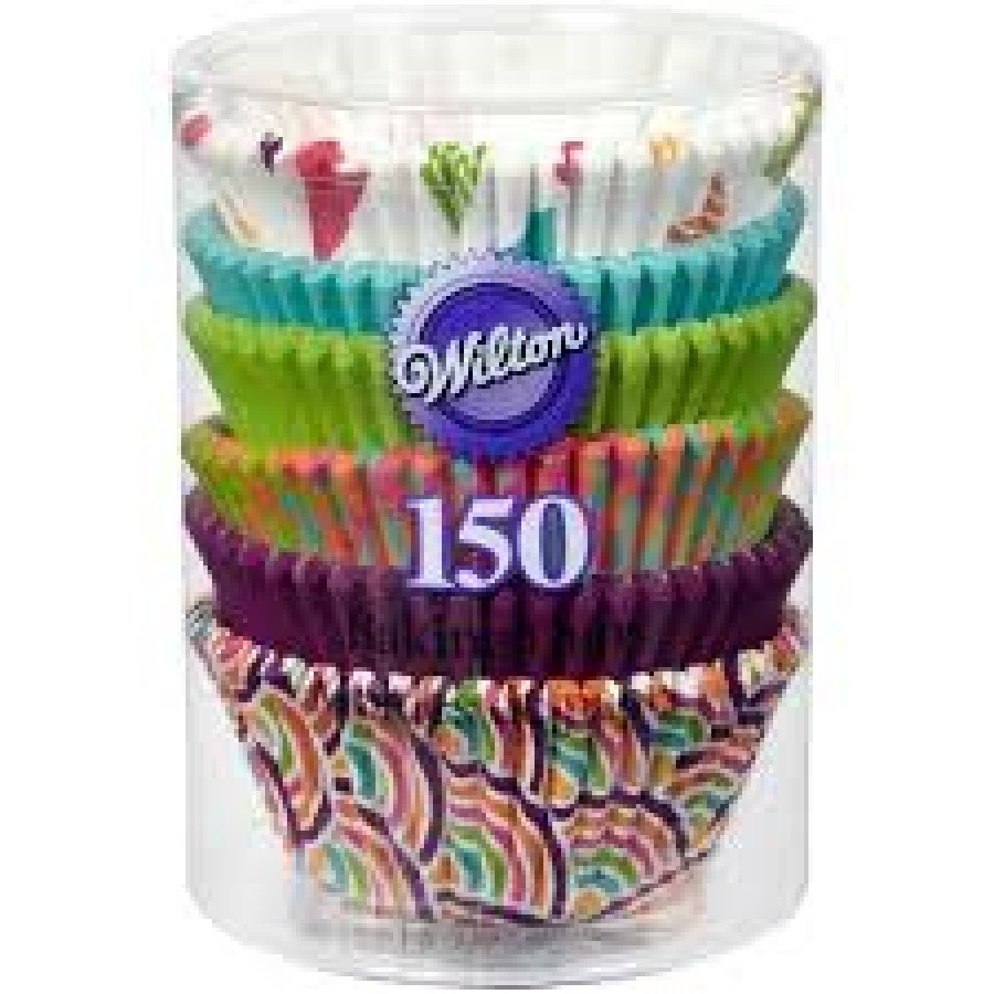 Rainbow Cupcake Liners, 150-Count