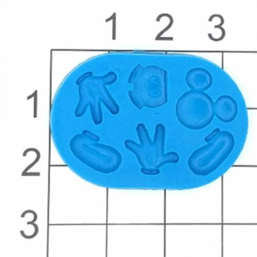 Mickey Mouse Parts Silicone Mold