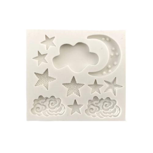 Moon Could and Stars Silicone Mold