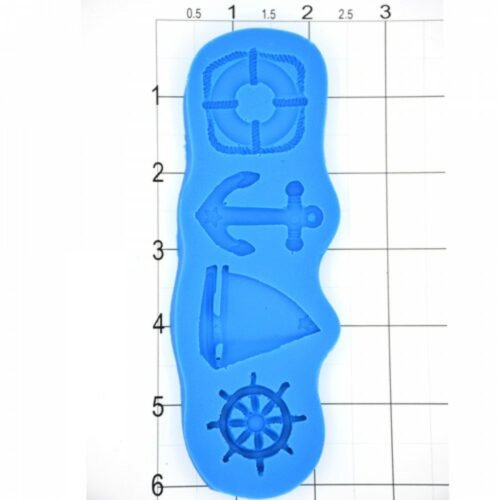 Nautical Set Silicone Mold, 4 Cavities