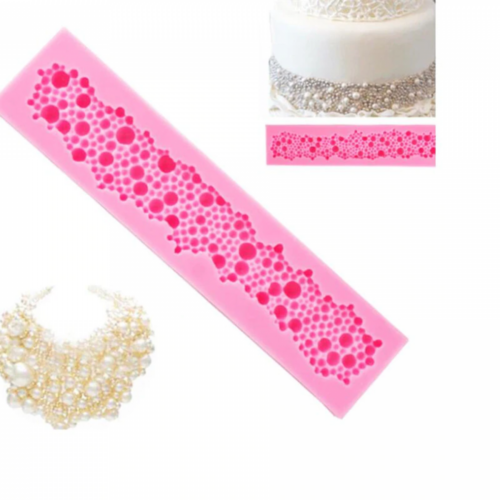 Bubble Pearl Border Silicone Mold