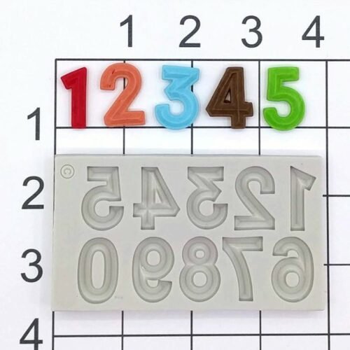 Sharp Numbers Silicone Mold