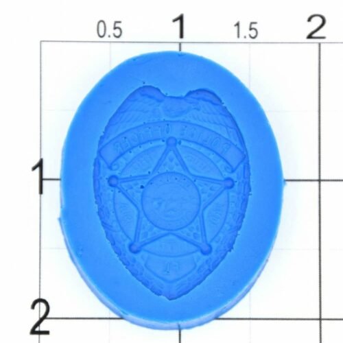 Small Police Badge Silicone Mold