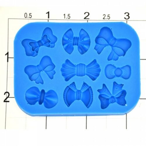 Bow Assortments Silicone Mold, 9 Cav