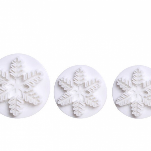 NY Cake Plunger Cutters 3/Pkg-Snowflake